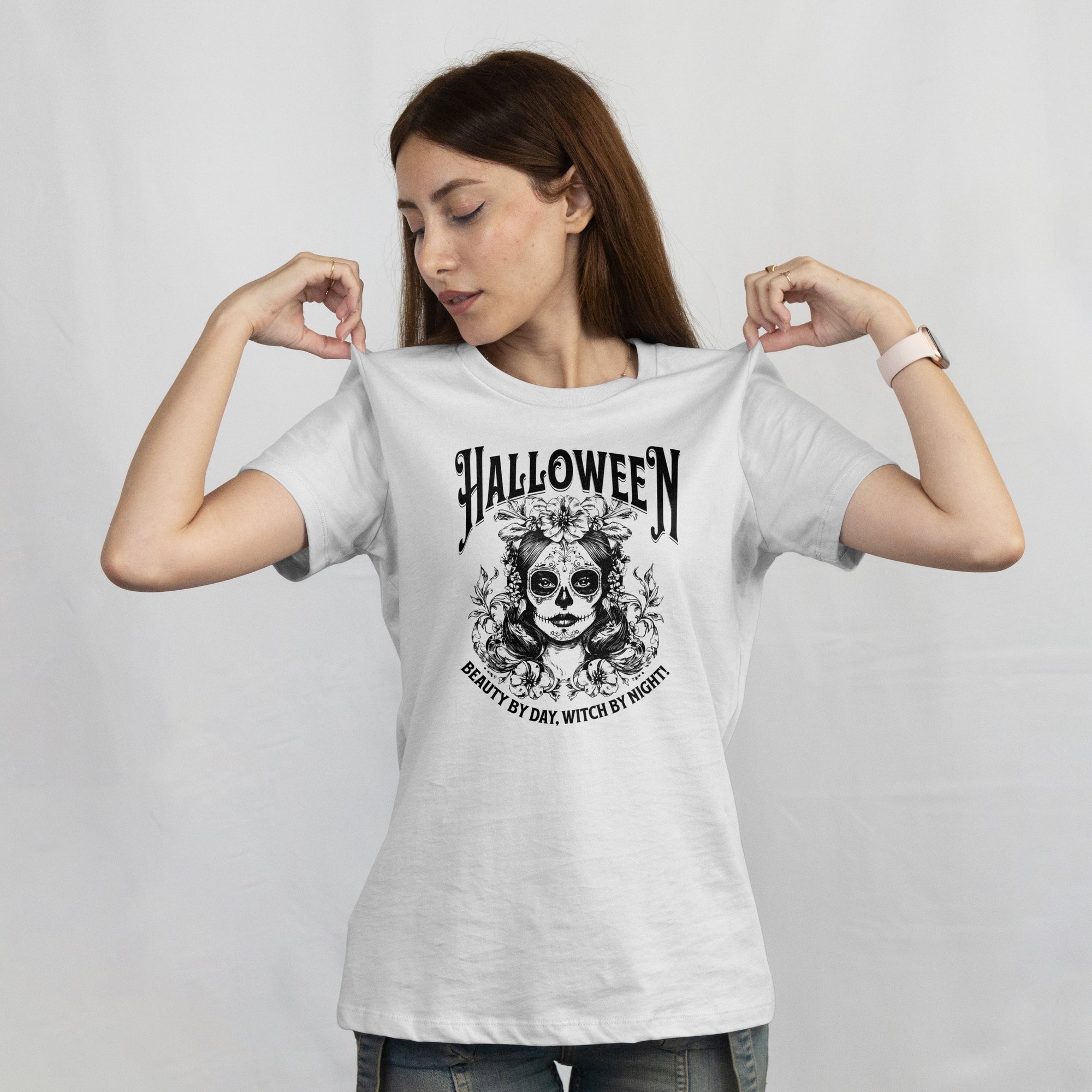 HALLOWEEN TEE "BEAUTY BY DAY WHICH BY NIGHT"