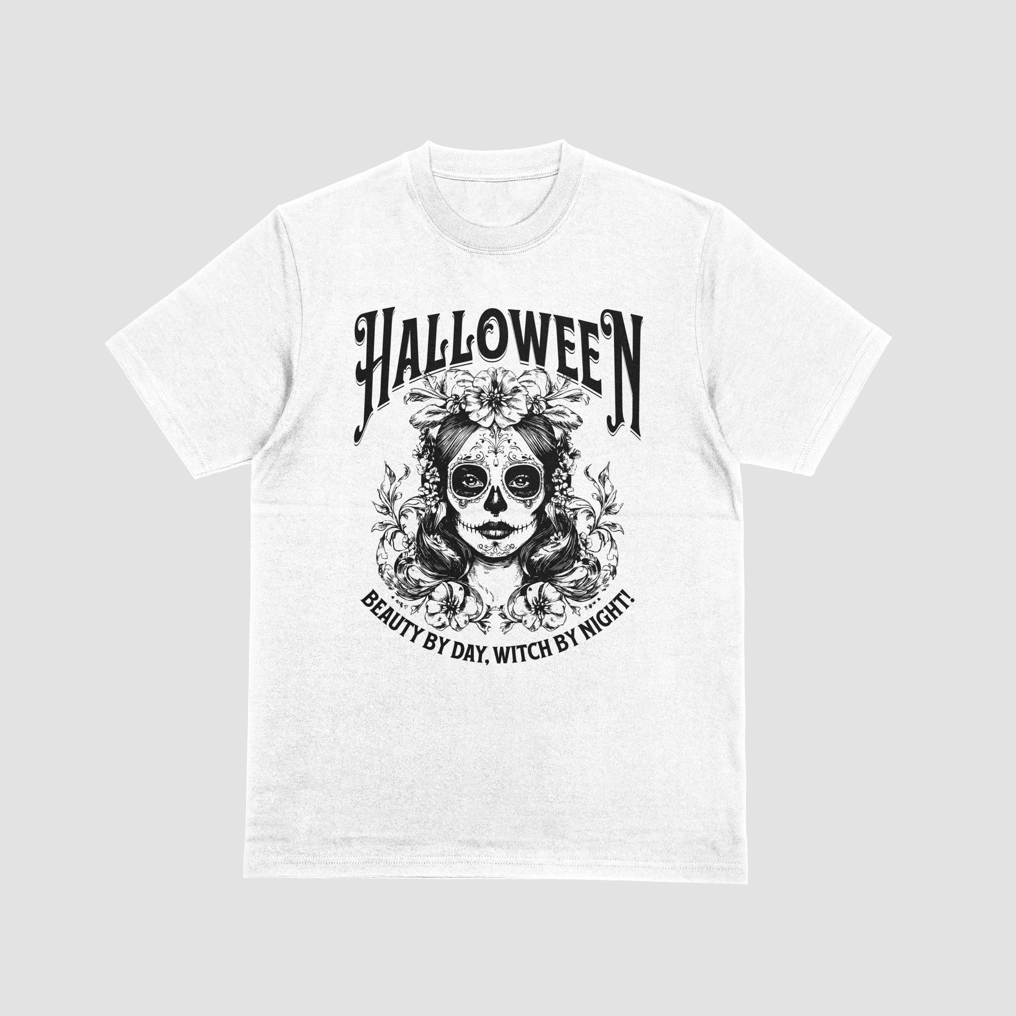 HALLOWEEN TEE "BEAUTY BY DAY WHICH BY NIGHT"